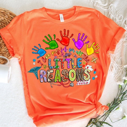 Pediatric Nurse Graphic Tee Love MyJob For All The Little Reasons