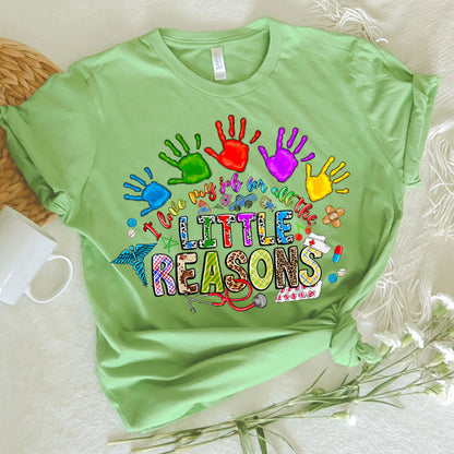 Pediatric Nurse Graphic Tee Love MyJob For All The Little Reasons