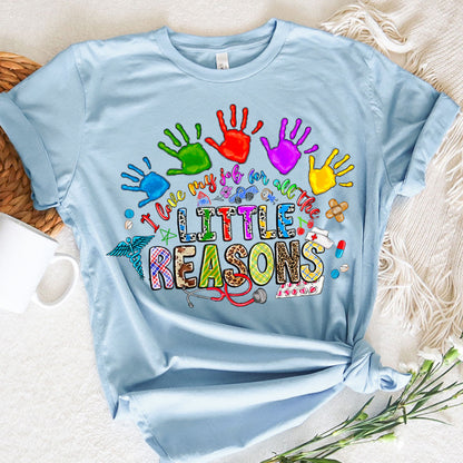 Pediatric Nurse Graphic Tee Love MyJob For All The Little Reasons