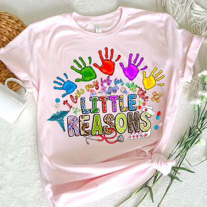 Pediatric Nurse Graphic Tee Love MyJob For All The Little Reasons