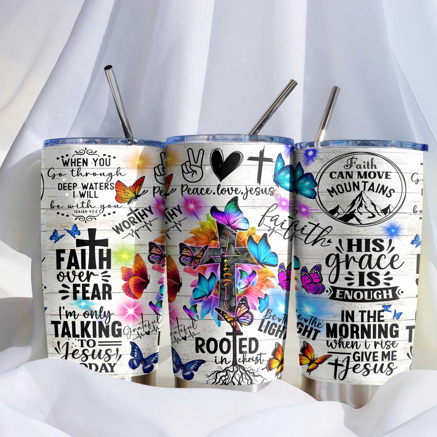 Faith Flutter 20Oz Tumbler