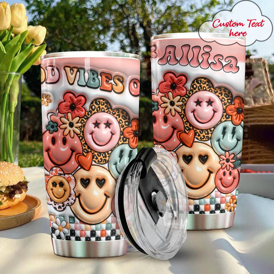 Good Vibes Only 20Oz Tumbler Personalized