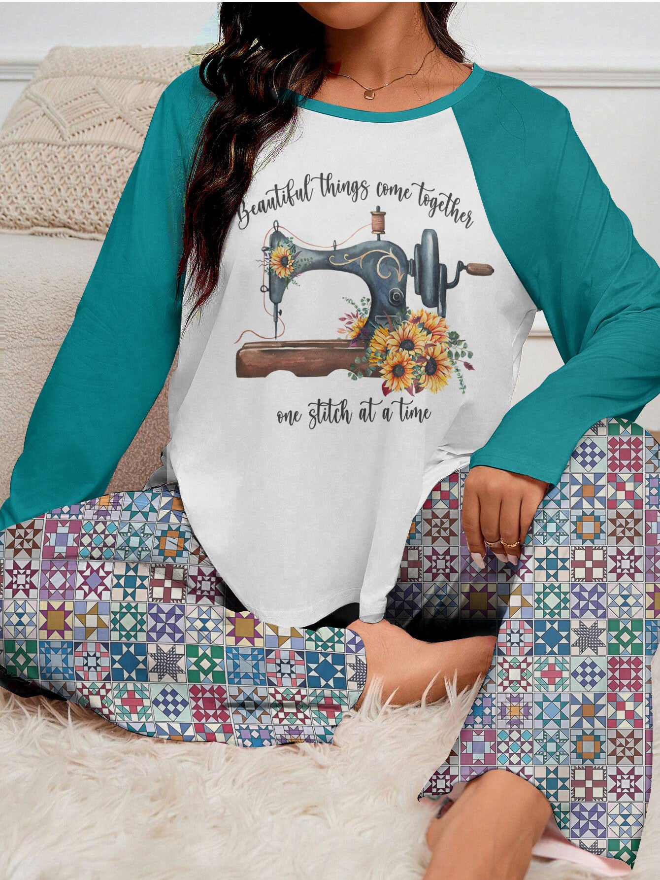 Sewing Lover Raglan Lounge Pajamas Beautiful Things Come Together