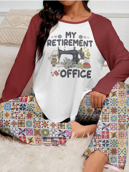 Sewing Lover Raglan Lounge Pajamas My Retirement Office