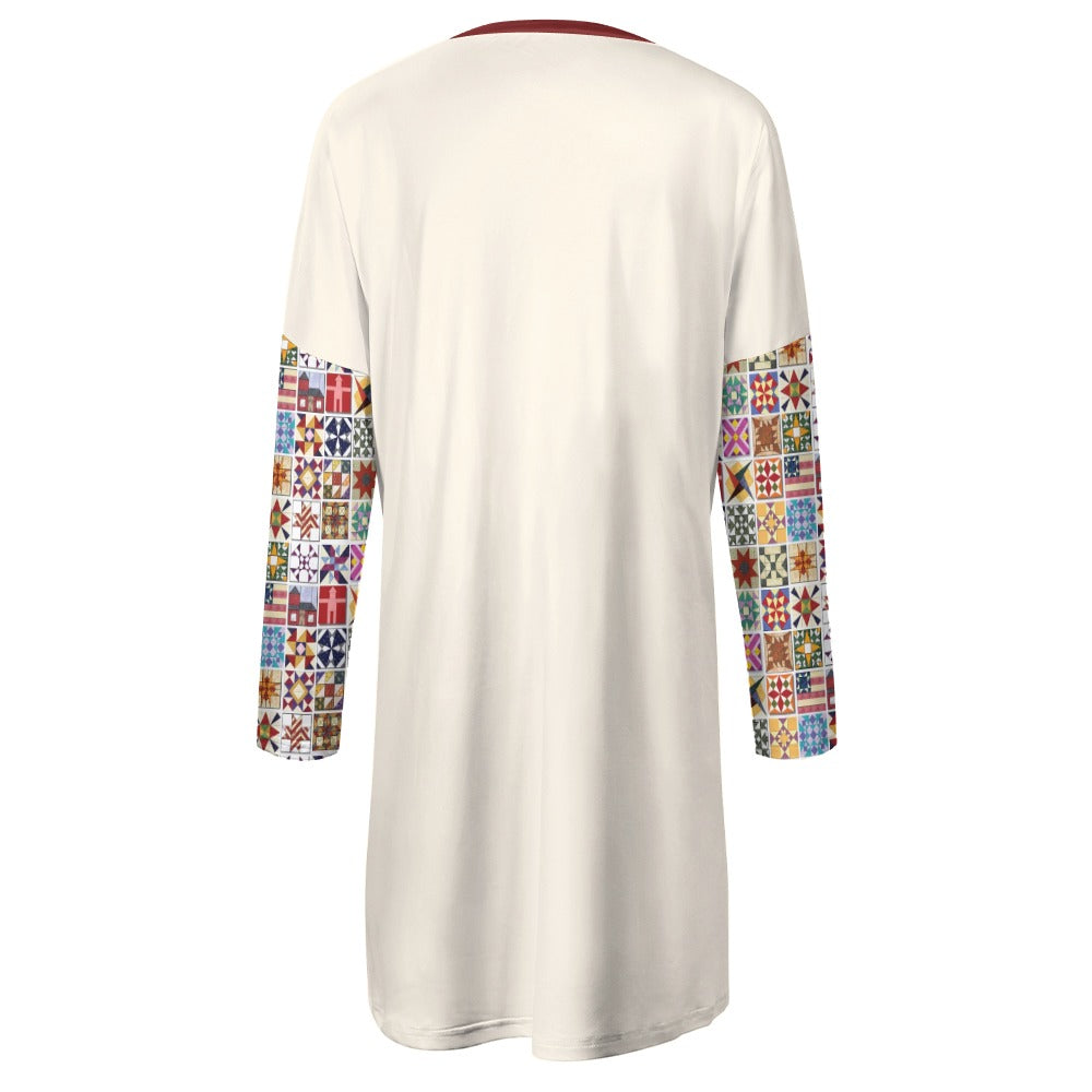 Sewing Lover Long Sleeve Tunic Quilting Is My Therapy