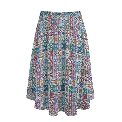 Quilting Pocket Midi Skirt Quilted Harmony