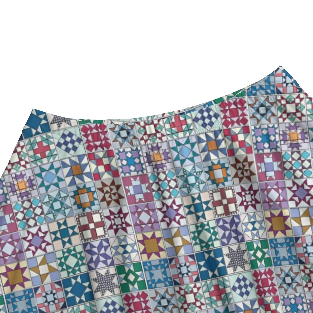 Quilting Pocket Midi Skirt Quilted Harmony