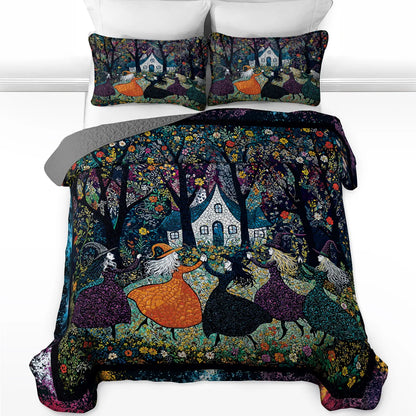 Witch Quilted Blanket Beautiful Witchy Woman Halloween Décor