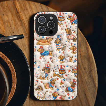 Dachshund Phone Case Festive Liberty Paws