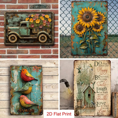 Book Lover 2D Metal Sign Sheltered In Stories