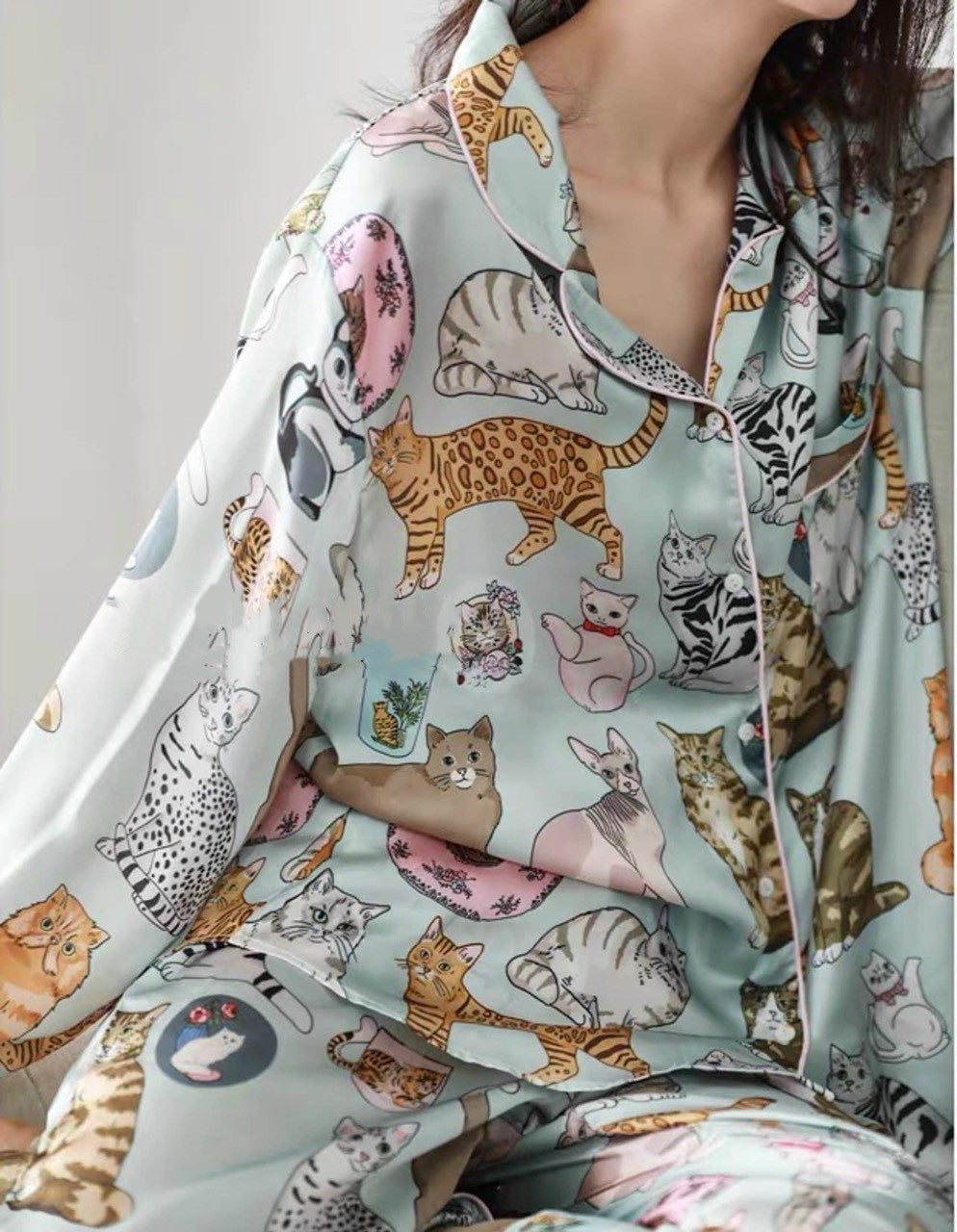 Purrfect Dreams Two-piece Pajamas