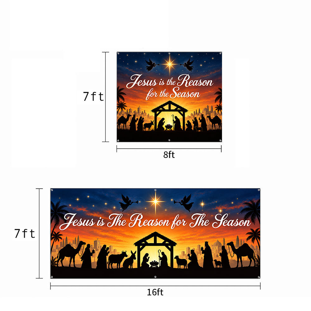 God Garage Door Banner Decoration – Jesus Is the Reason