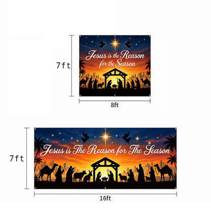 God Garage Door Banner Decoration – Jesus Is the Reason