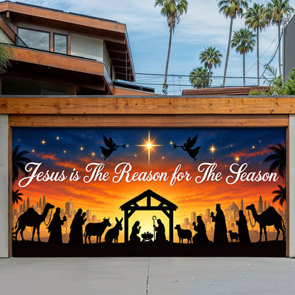 God Garage Door Banner Decoration – Jesus Is the Reason