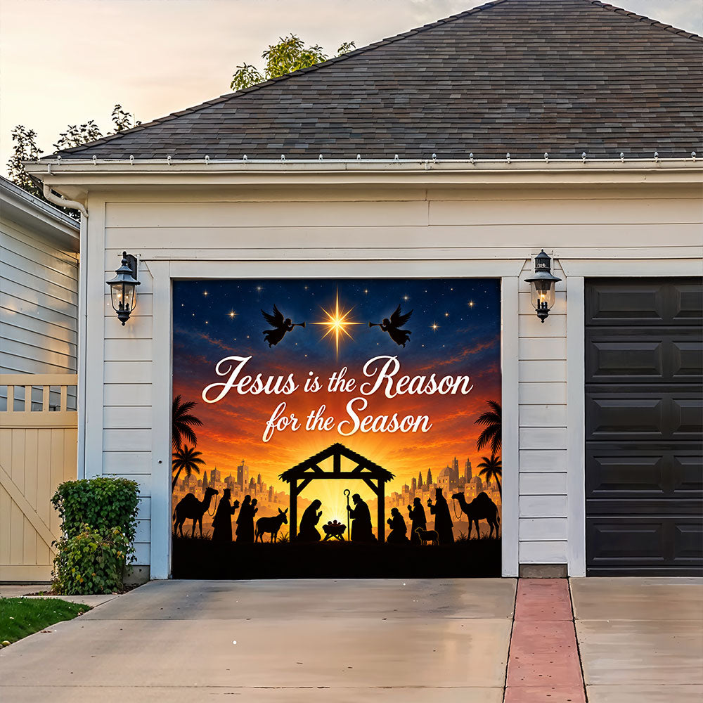 God Garage Door Banner Decoration – Jesus Is the Reason