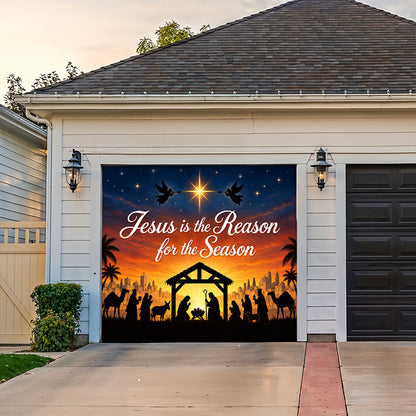 God Garage Door Banner Decoration – Jesus Is the Reason