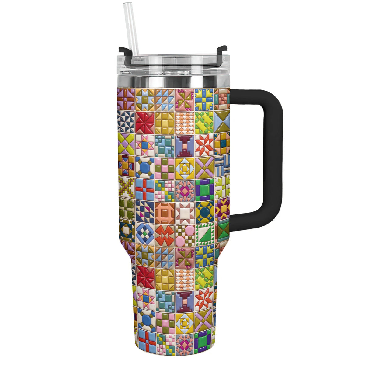 Sewing Lover 40 oz Tumbler Modern Quilt Blocks