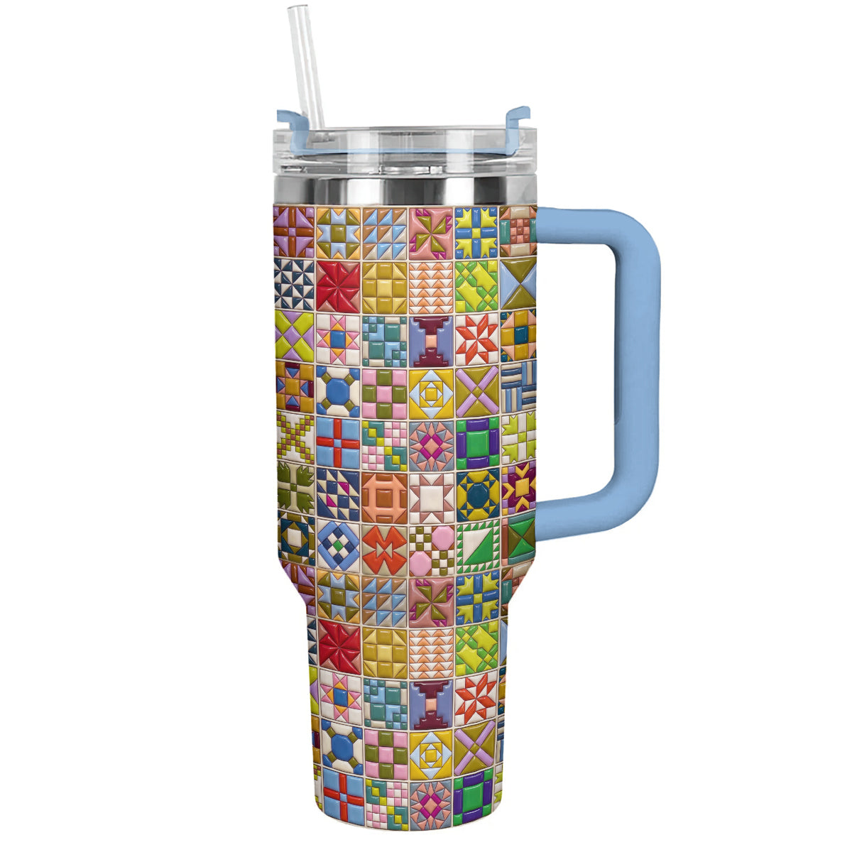 Sewing Lover 40 oz Tumbler Modern Quilt Blocks