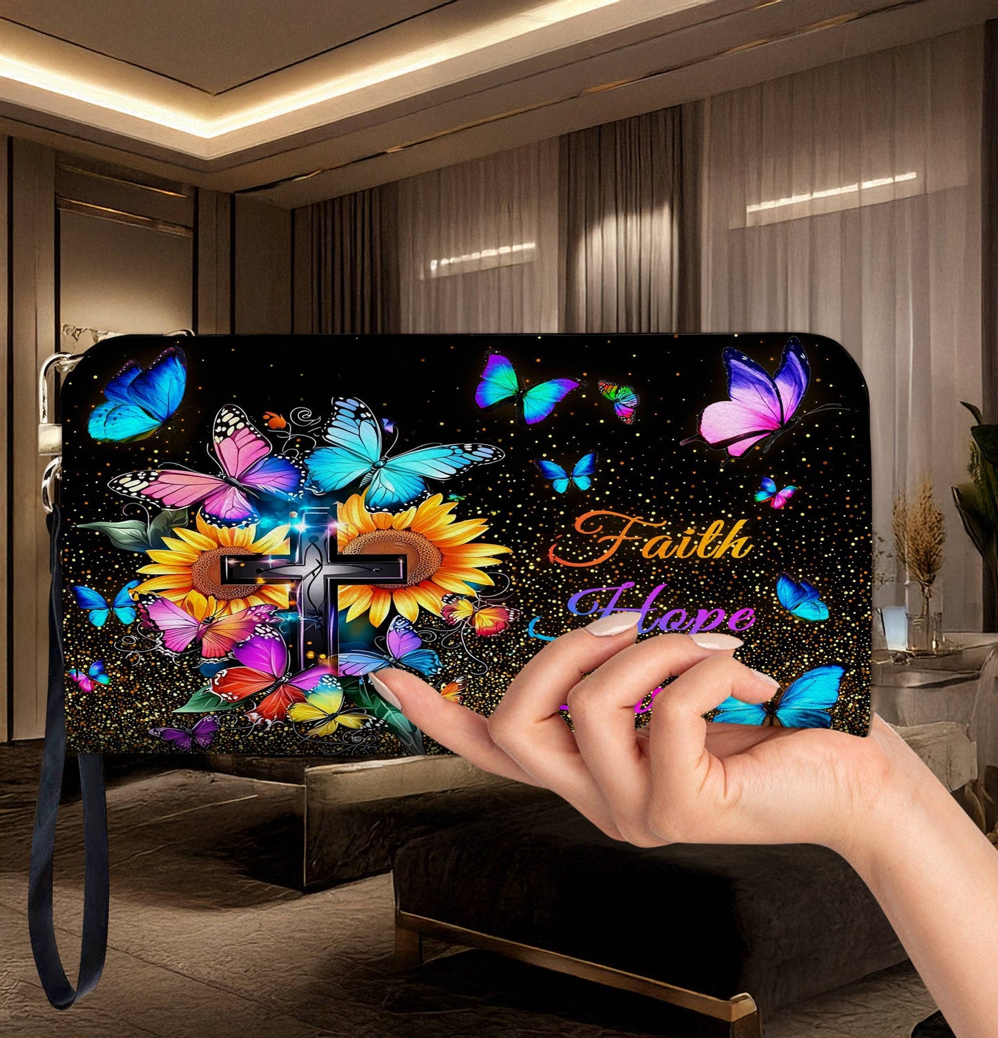 Faith Leather Wallet 2D Print Sunshine & Spirit