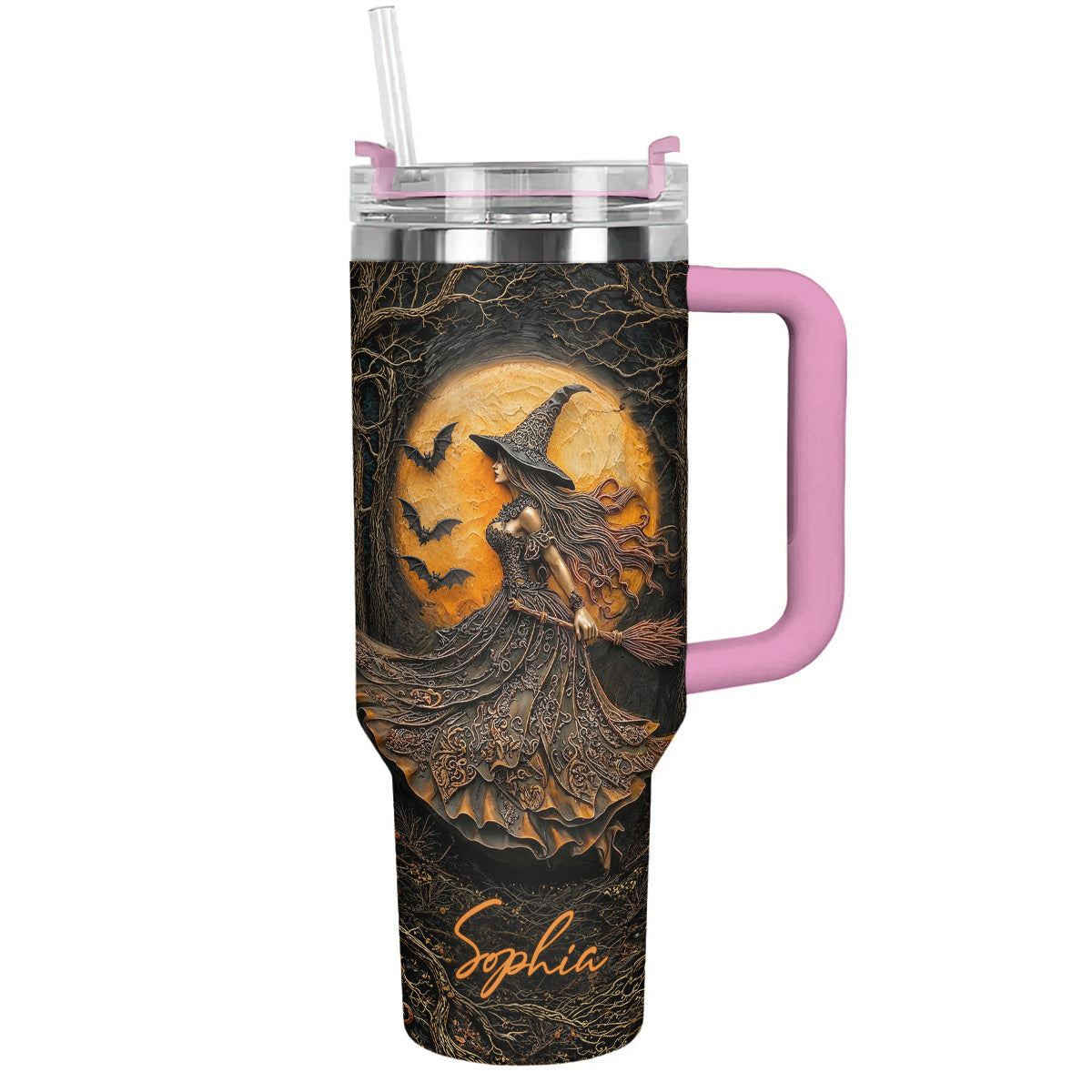Witch 40 oz Tumbler Personalized Witch of the Amber Moon