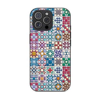 Sewing Lover Phone Case Traditional Quilt Blocks