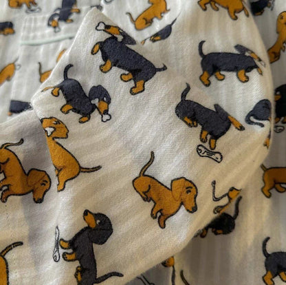 Dachshund Cotton Fleece Pajamas