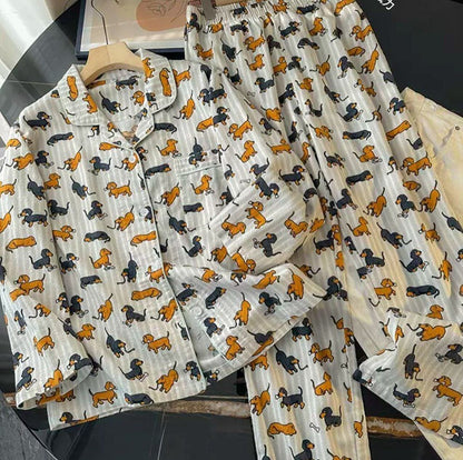 Dachshund Cotton Fleece Pajamas