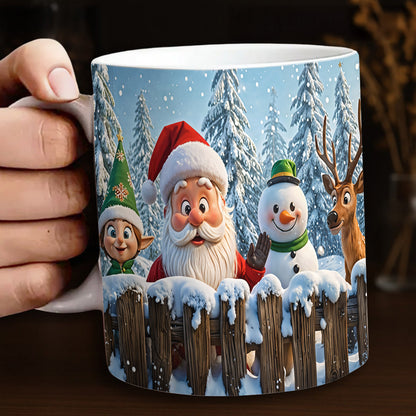 Christmas Ceramic Accent Mug Santa’s Jolly Crew
