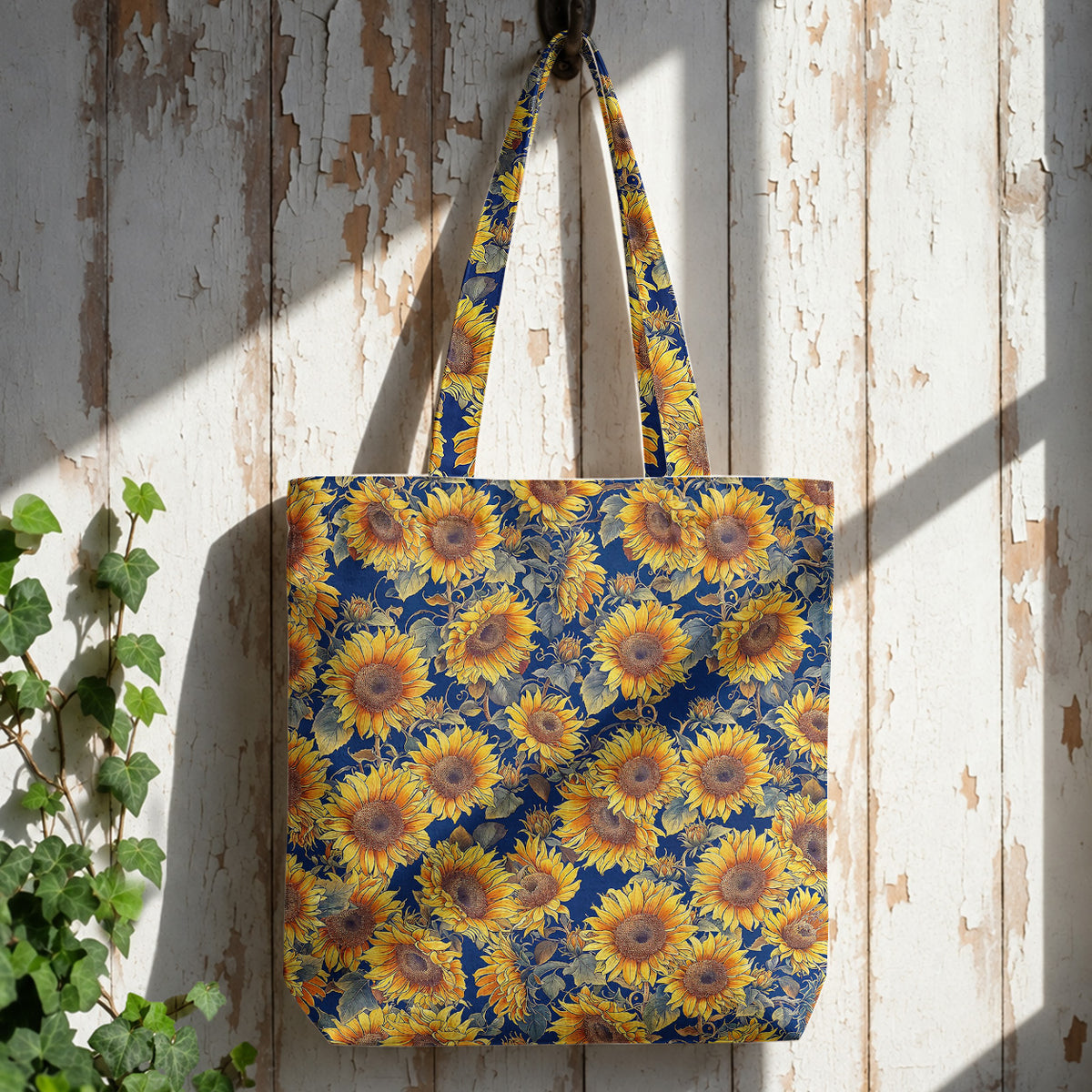 Sunflower Canvas Tote Bag Gorgeous Flowers