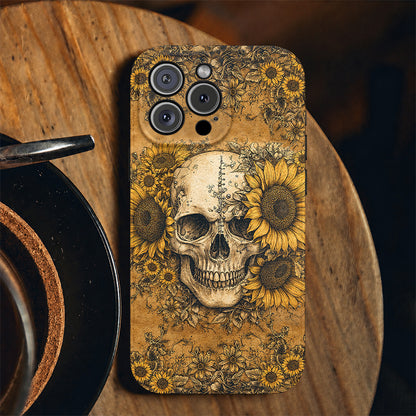 Eternal Skull Leather Phone Case
