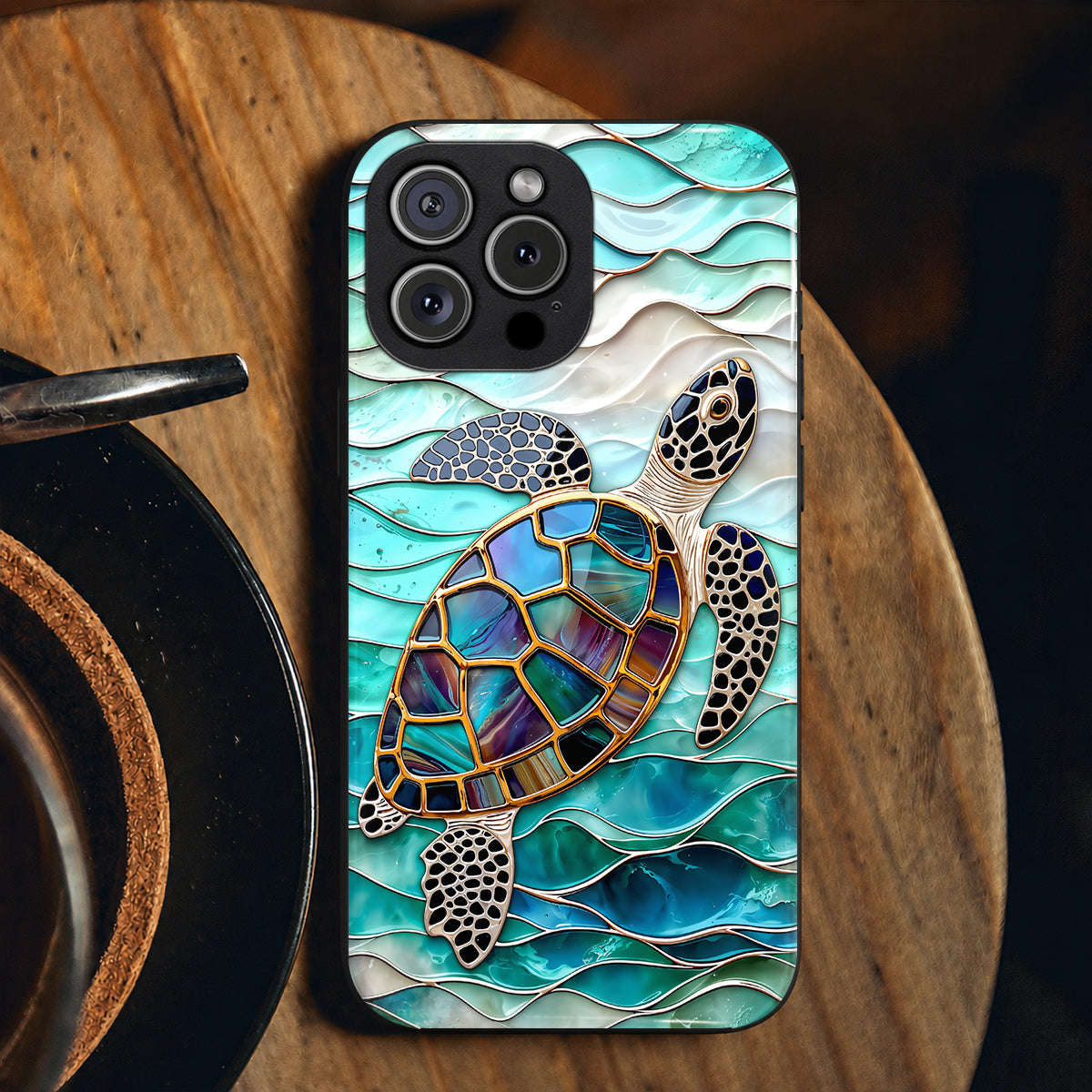 Sea Turtle Phone Case Sea Turtle In Turquoise Tides