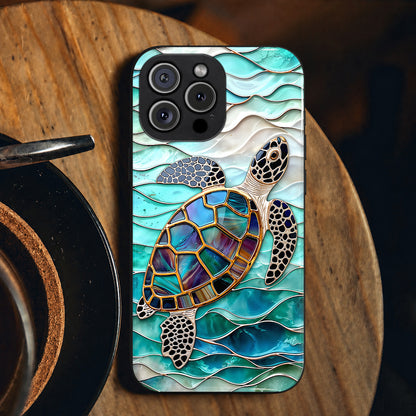 Sea Turtle Phone Case Sea Turtle In Turquoise Tides