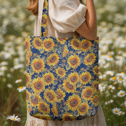 Sunflower Canvas Tote Bag Gorgeous Flowers