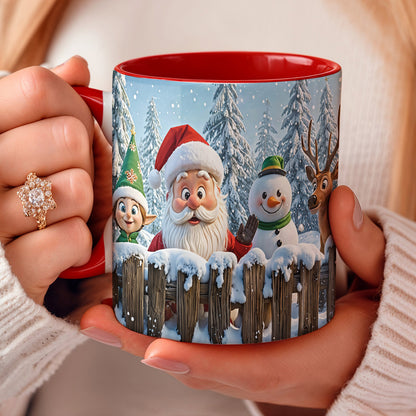 Christmas Ceramic Accent Mug Santa’s Jolly Crew