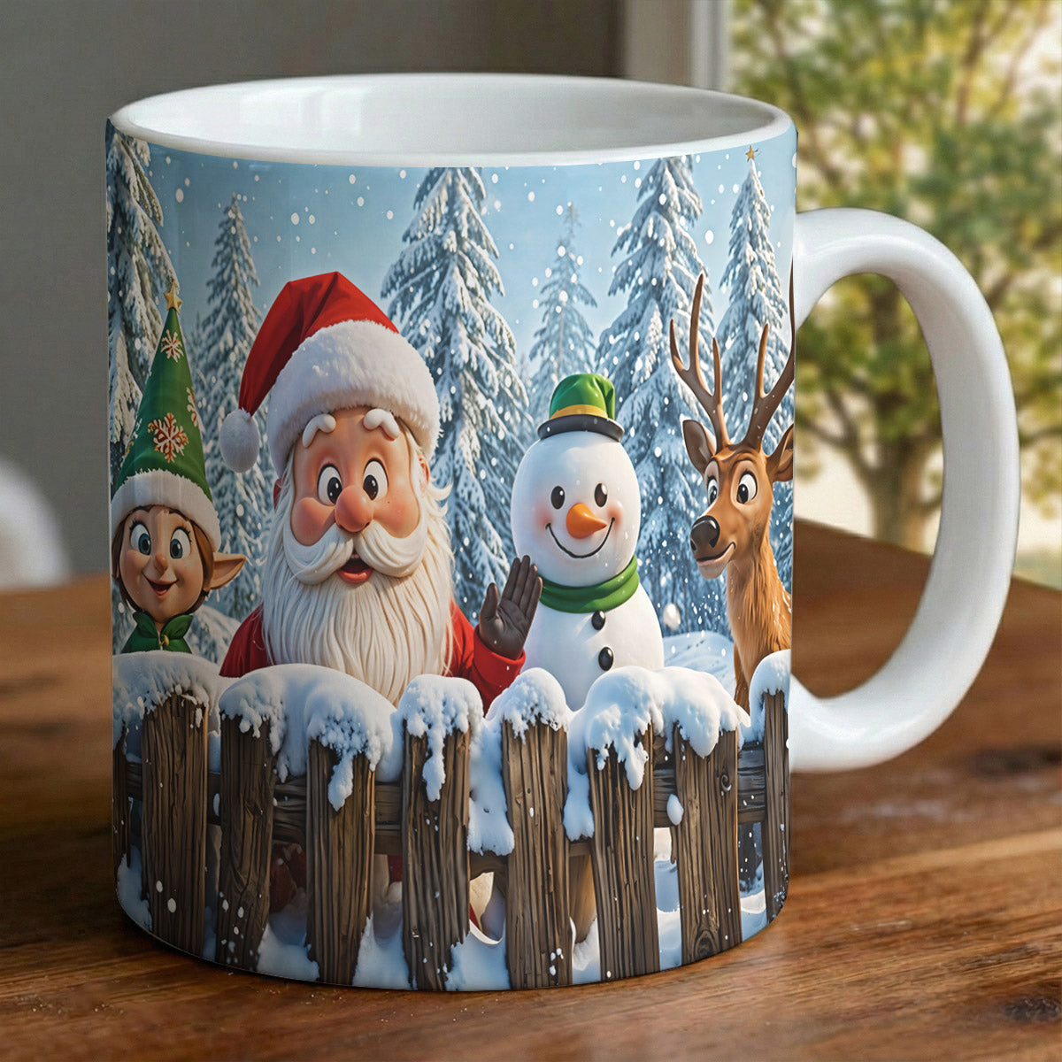 Christmas Ceramic Accent Mug Santa’s Jolly Crew