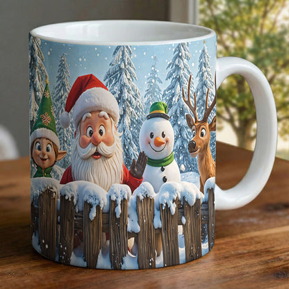 Christmas Ceramic Accent Mug Santa’s Jolly Crew