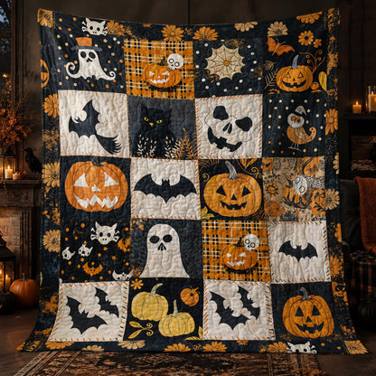 Halloween Quilted Blanket Spooky Patchworks
