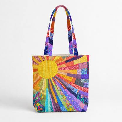 Hippie Canvas Tote Bag Cheerful Sunshine