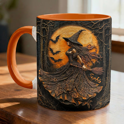 Witch of the Amber Moon Personalized Accent Mug Halloween Gift