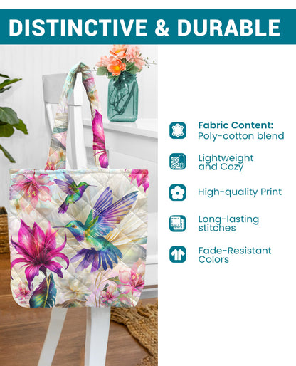 Hummingbird Quilted Tote Bag Hummingbird Dream
