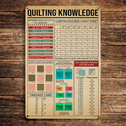 Sewing Lover 2D Metal Sign The Quilter's Guide