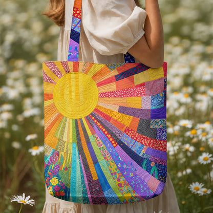 Hippie Canvas Tote Bag Cheerful Sunshine