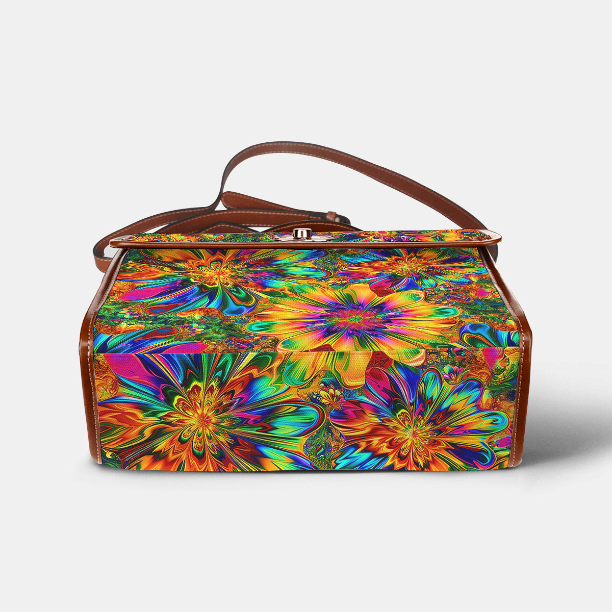 Hippie Satchel Handbag Rainbow Reverie