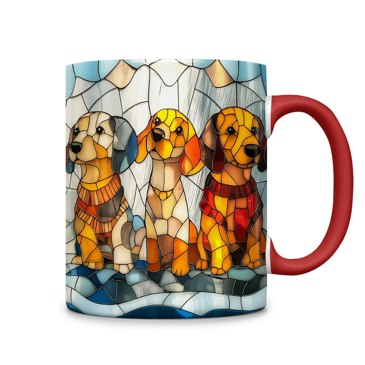 Cute Dachshunds Accent Mug