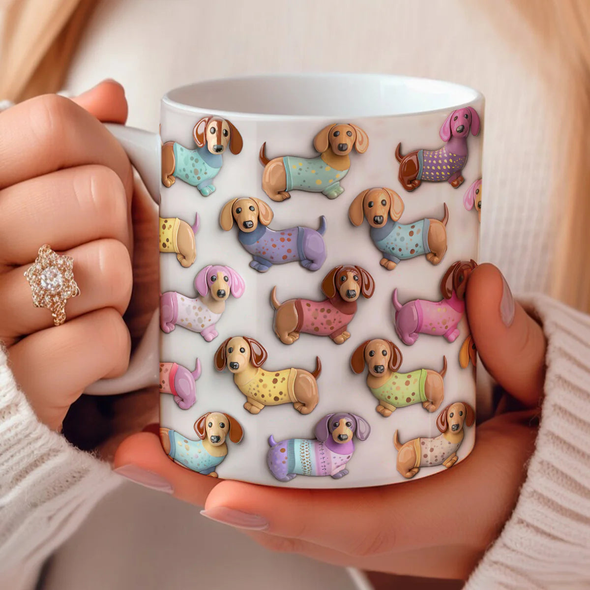Dachshund 11Oz Mug Pretty Dachshunds