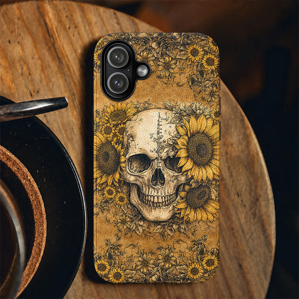 Eternal Skull Leather Phone Case