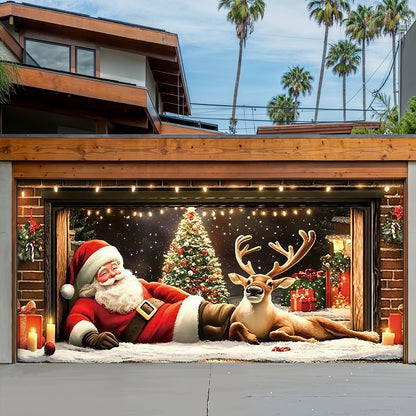 Christmas Garage Door Banner Decoration -  A Jolly Moment
