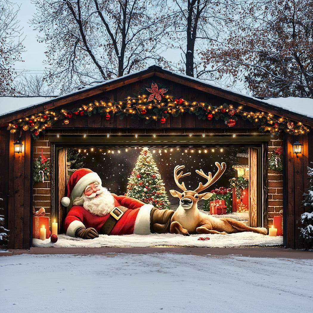 Christmas Garage Door Banner Decoration -  A Jolly Moment