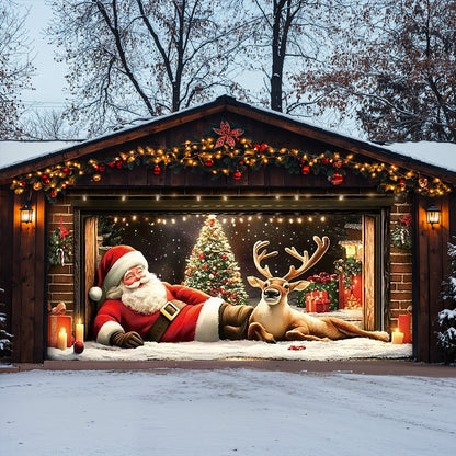 Christmas Garage Door Banner Decoration -  A Jolly Moment
