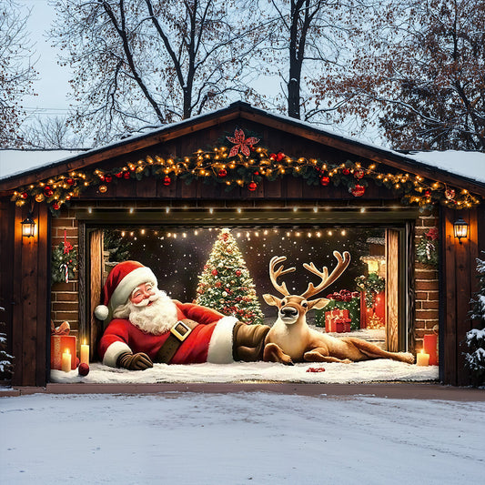 Christmas Garage Door Banner Decoration -  A Jolly Moment
